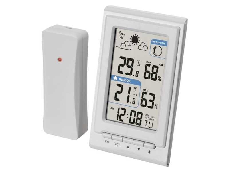 Emos E0352, Hvid, Indendørs Hygrometer, Indendørs Termometer, Udendørs Hygrometer, Udendørs Termometer, Hygrometer, Termometer, Termometer, 20 - 95%,