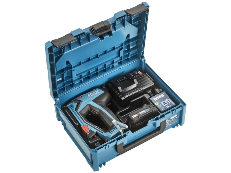 Novus batteridrevet hæftemaskine NOVUS J-550 sæt Metabox