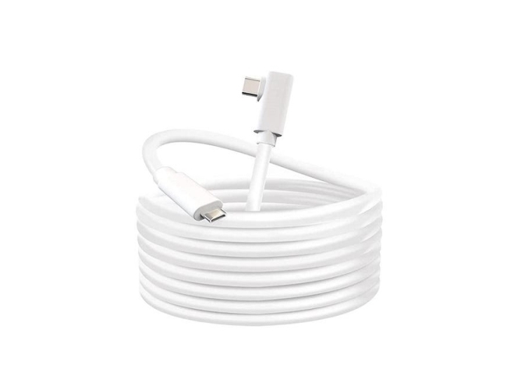 Ekstra Digitalt Kabel Oculus Quest Vr Usb3.2 Gen 1, Usb-C Til Usb-C, 5 M, Hvid