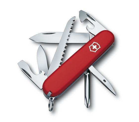Victorinox Hiker, Multiverktøyskniv, ABS syntetisk, Rød, 13 verktøy, 9,1 cm, 26 mm