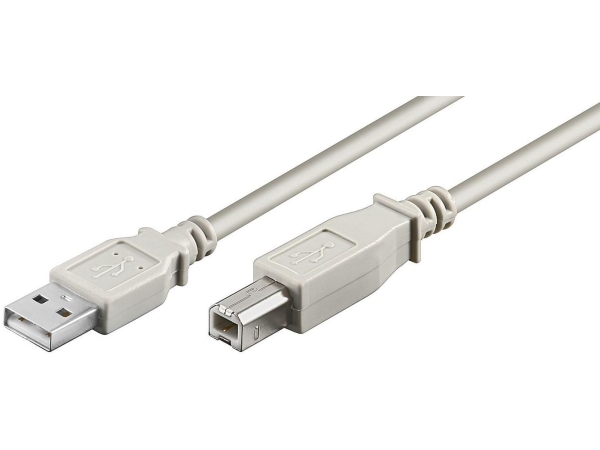 Microconnect Usbab2, 1,8 M, Usb A, Usb B, Usb 2.0, Grau