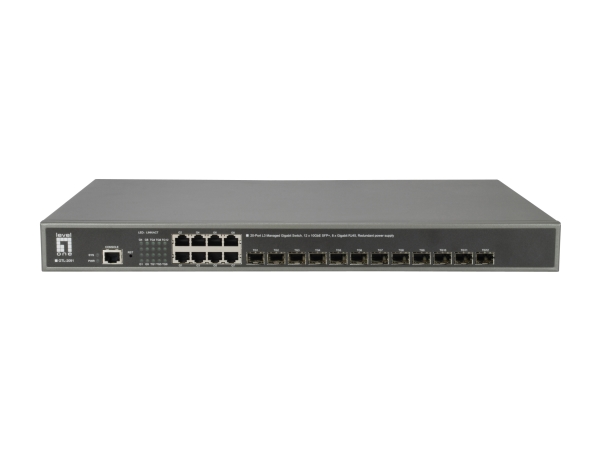 Levelone Gtl-2091, Administreret, L3, Gigabit Ethernet (10/100/1000), Fuld Duplex, Stativ-Montering