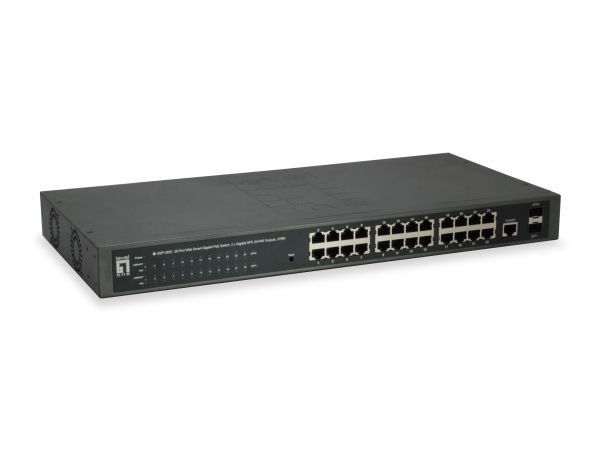 Levelone Gep-2652, Administreret, L2, Gigabit Ethernet (10/100/1000), Strøm Over Ethernet (Poe), Stativ-Montering
