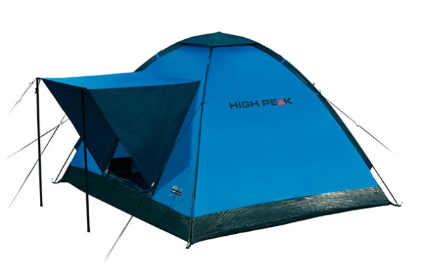 High Peak Beaver 3, Camping, Kuppel-/Iglu-Zelt, 2,6 Kg, Blau