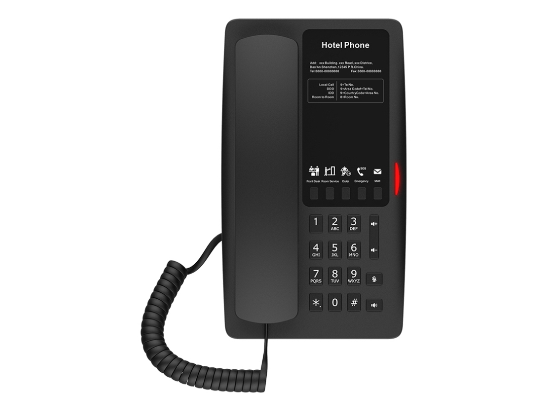 Fanvil H4, Ip Telefon, Sort, Forbundet Håndsæt, In-Band, Uden For Bånd, Sip-Info, 2 Linier, G.711A, G.711U, G.722, G.729Ab, Opus, Ilbc