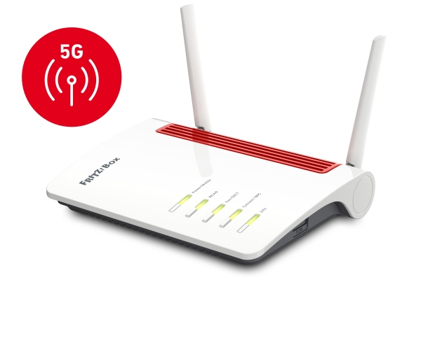 Box 6850 5G, Wi-Fi 5 (802.11Ac), Dual-Band (2,4 Ghz / 5 Ghz), Ethernet Lan, 5G, Hvid, Bordplade Router