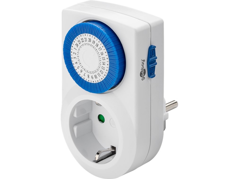 Goobay 59038, Täglicher Timer, Weiß, Drehregler, 30 Min, Ip20, Weee, Gs: Tüv Süd