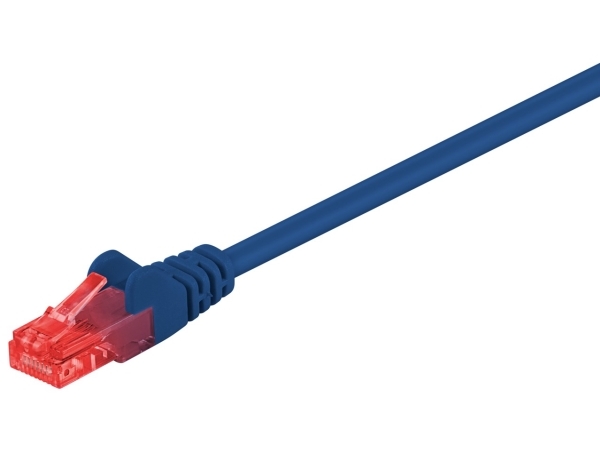Goobay Netværkskabel CAT 6, U/UTP, blå kobberbeklædt aluminiumleder (CCA), 15 m