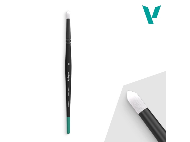 Vallejo B08003, Single Brush, Round Brush, Synthetic