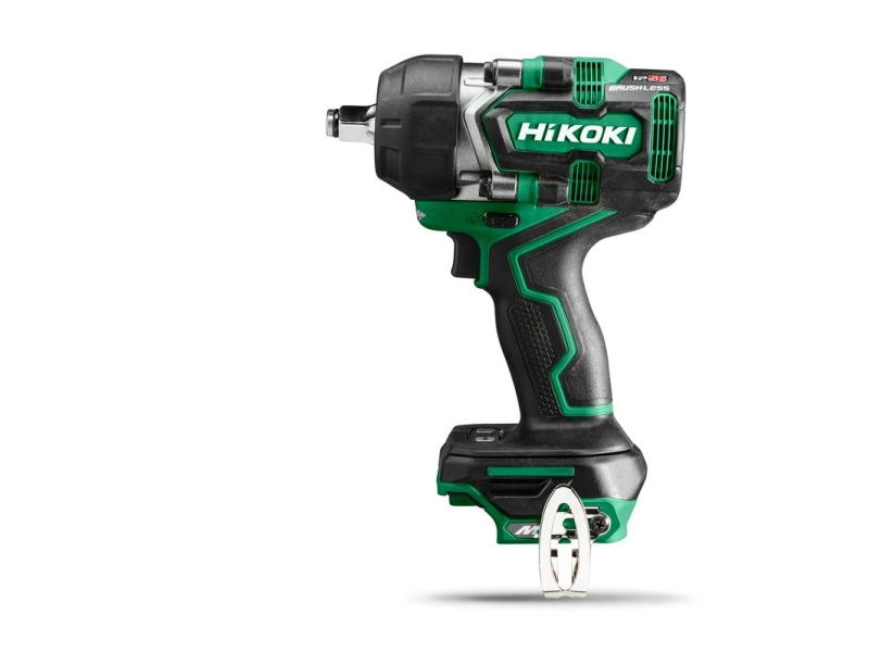 Hikoki WR36DEW2Z, Pneumatisk sp&auml;rrnyckel, Borstl&ouml;s, Svart, Gr&ouml;n, IP56, 1/2, 1050 nm