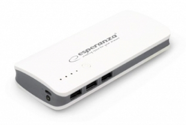 Esperanza Emp106we Radium, Grau, Weiß, Universal, Rechteck, 8000 Mah, Usb, 5 V