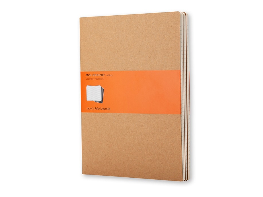 Moleskine Cahier, Monoton, Beige, 80 Ark, 70 G/M², Linieret Papir, Indbundet