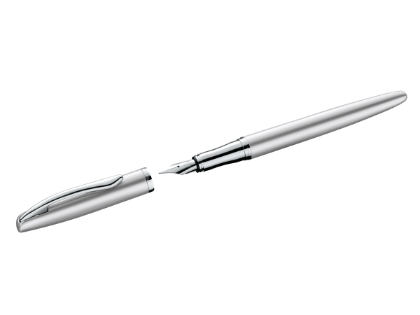 Pelikan Jazz Noble Elegance P36, Sølv, Påfyldningssystem til patron, Blå, Metal, Rustfrit stål, Mellem