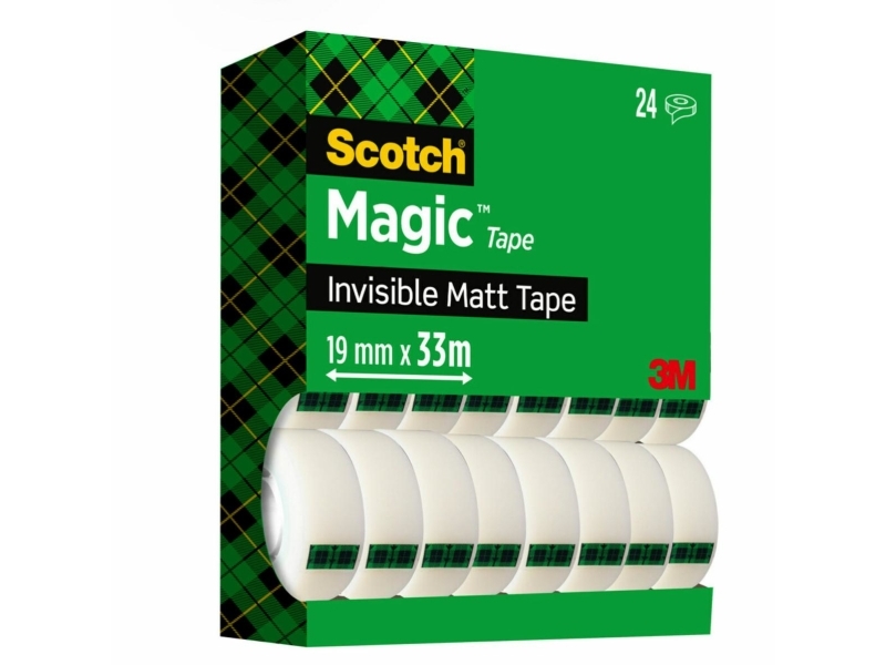 Tape, Scotch, Magic usynlig tape, 24 ruller, 19 mm x 33 m billede