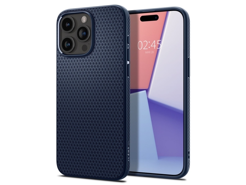 Spigen Acs06563, Cover, Apple, Iphone 15 Pro Max, 17 Cm (6.7"), Blå, Marineblå