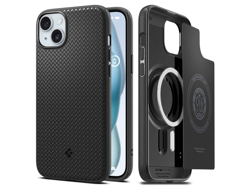 Spigen Mag Armor, Cover, Apple, Iphone 15 Plus, 17 Cm (6.7"), Schwarz