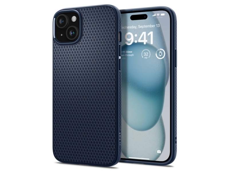 Spigen Acs06791, Cover, Apple, Iphone 15, 15,5 Cm (6.1"), Marineblå