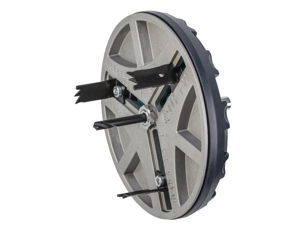 Wolfcraft Gmbh 5978000, Hulsavs Adapter, Sort, Grå, 13 Cm