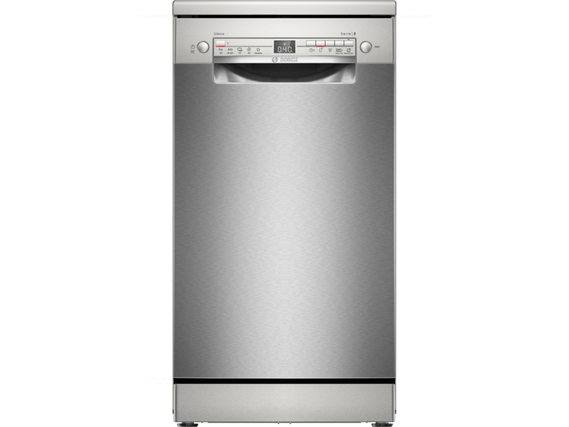 Bosch Serie 2 Sps2hki42e, Freistehend, Single (45 Cm Breit), Edelstahl, Silber, Tasten, 1,75 M