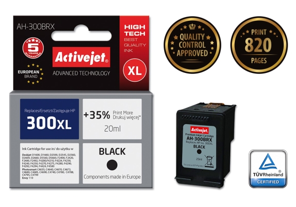 Activejet Ah-C41n Tintenschreiber (300Xl Schwarz)