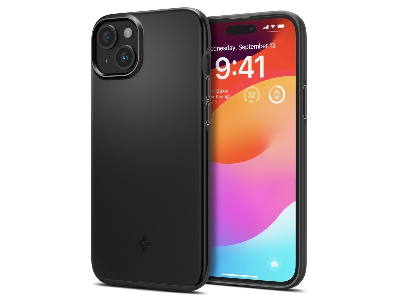 Spigen Acs06639, Cover, Apple, Iphone 15 Plus, 17 Cm (6.7"), Schwarz