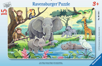 Ravensburger 00.006.136, 15 Stk, Dyr Og Planter, 3 År