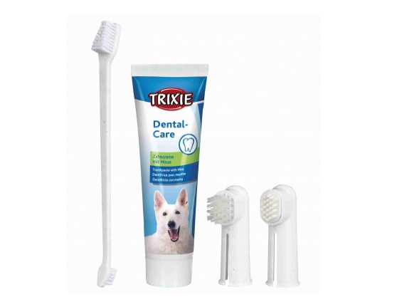 Trixie 2561, Fingertandbørste Til Kæledyr, Hund, Hvid, 4 Stk