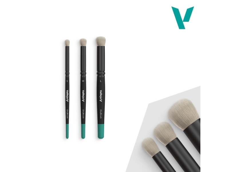 Vallejo B07990 / 722486 Dry Brush-Set S, M, L - Bild 4