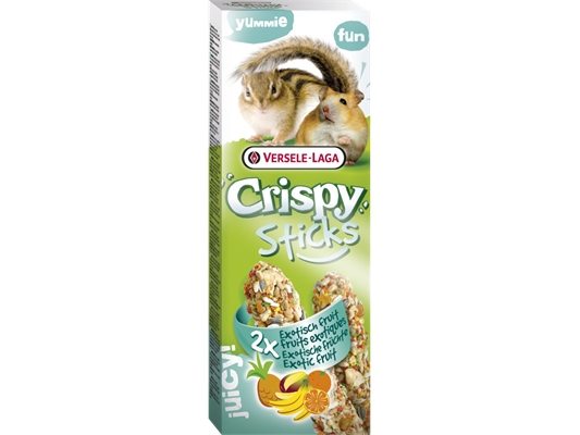 Versele-Laga Sticks Hamsters-Squirrels Exotic Fruit 110G, Snack, 110 G, Hamster, Vitamin A, Cereals, Seeds, Bakery Products, Honey, Various Sugars, F