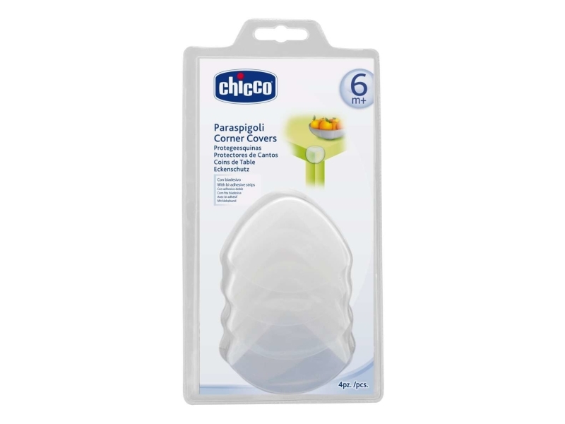 Chicco 00060806000000, Børnehjørneafskærmninger, 4 stk, Hvid, Plast, Blister