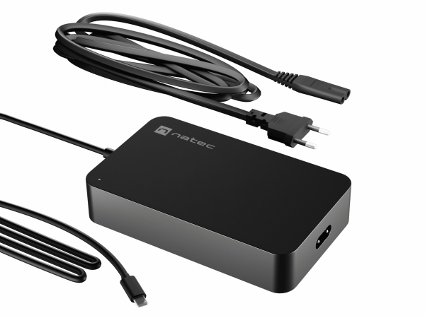 Natec Grayling, Laptop, Indoor, 110 - 240 V, 50 - 60 Hz, 90 W, 5 - 20 V