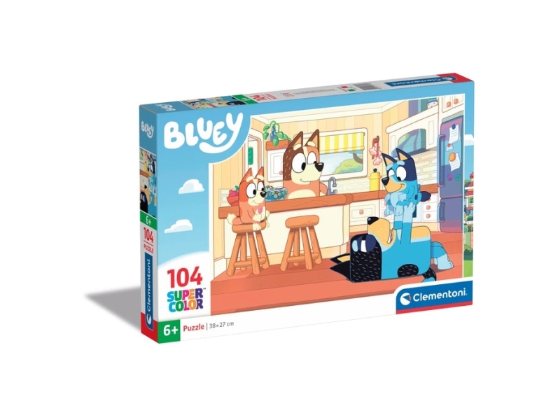 Clementoni Puslespil Bluey, 104 Brikker