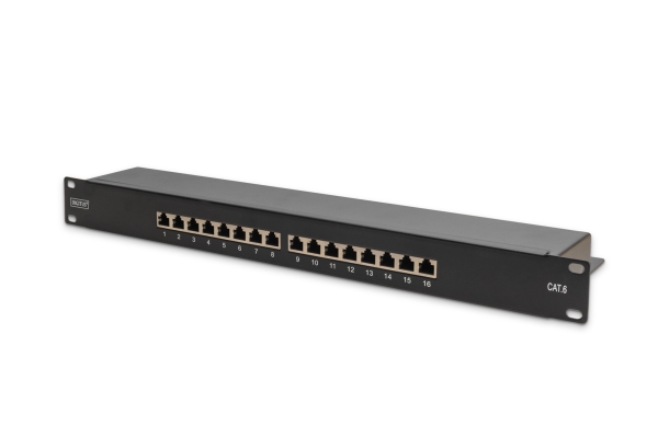 Digitus DN-91616S-B, IEEE 802.3af, IEEE 802.3at, RJ-45, Guld, 26/22, 30 N, Reolmontering