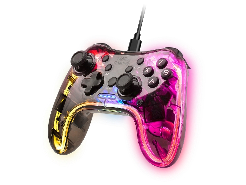 Mars Gaming Mgpc, Gamepad, Android, Mac, Nintendo Switch, Pc, Playstation 3, Turbo-Taste, Kabelgebunden, Usb, Usb Typ-C