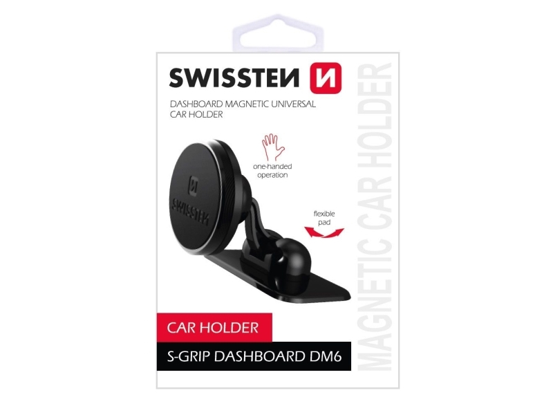 Swissten Pdpsw211h, Handy/Smartphone, Aktive Halterung, Auto, Schwarz