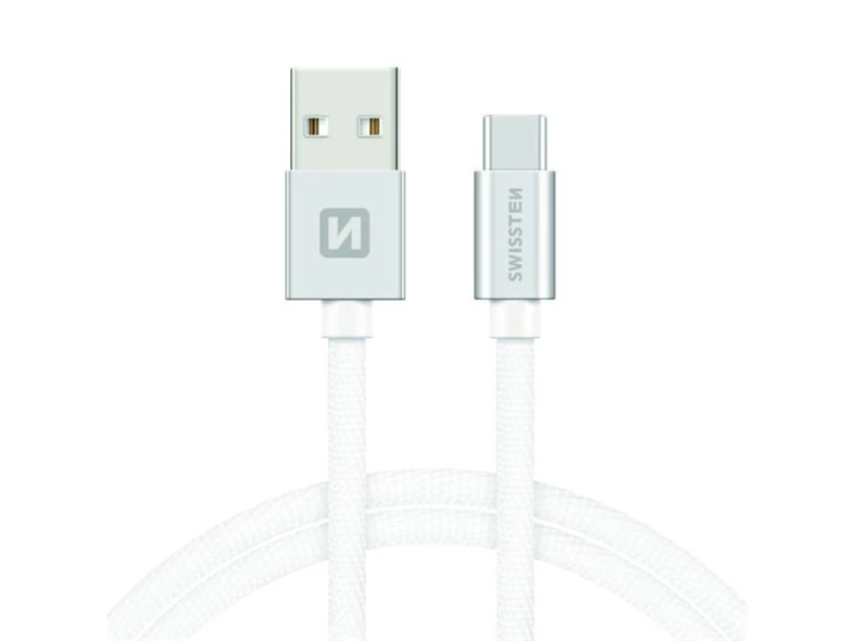 Swissten 71521203, 1,2 M, Usb A, Usb C, 0,48 Gbit/S, Weiß