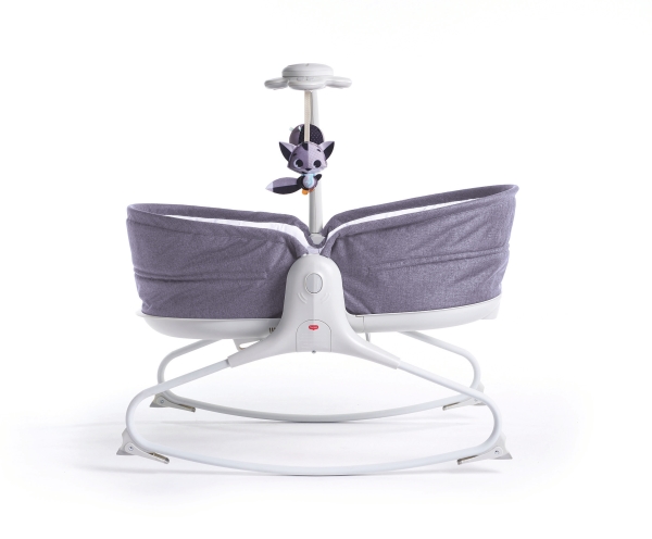 Tiny Love 3-In-1 Rocker Napper, Junge/Mädchen, Verstellbarer Sitz, Spielbügel, Grau