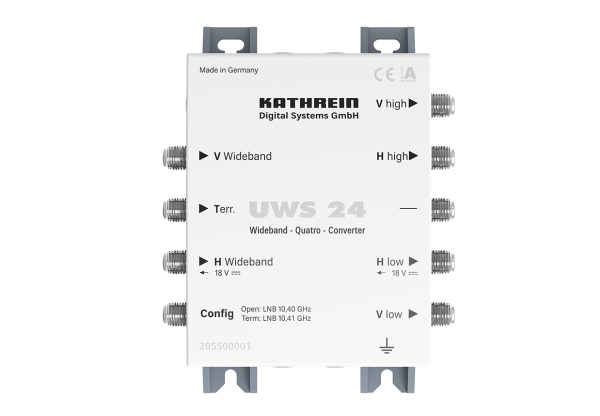Kathrein Uws 24, Kabelsplitter, 5 - 862 Mhz, Grau, Weiß, Buchse, 1 Stück(E), F