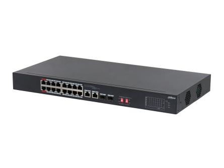 Dahua Technology Poe S3218-16Et-135, Unmanaged, L2, Gigabit Ethernet (10/100/1000), Gigabit Ethernet, Power Over Ethernet (Poe), Rack-Einbau