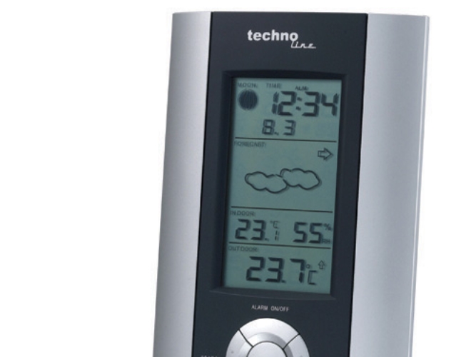 Technoline Ws 6710, Sort, Sølv, Indendørs Hygrometer, Indendørs Termometer, Udendørs Termometer, Hygrometer, Termometer, Hygrometer, Termometer, F, °