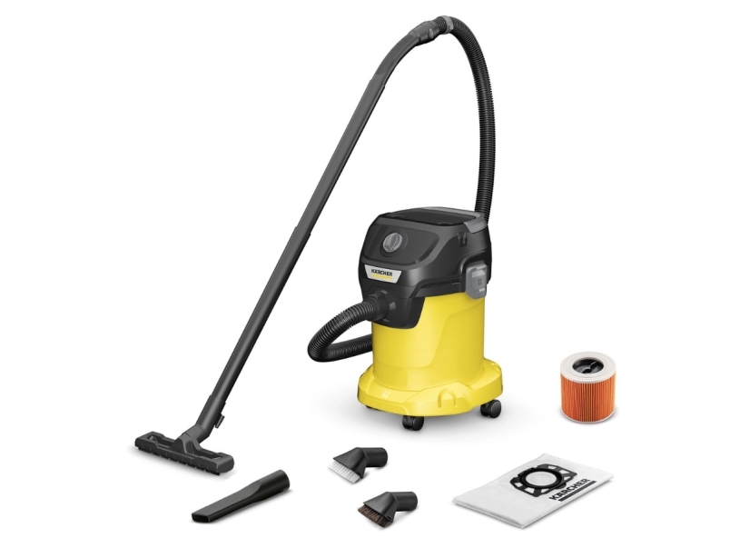 Kärcher Kwd 3 V-17/4/20 Suc. Brush Kit, 1000 W, Trommel-Vakuum, Trocken&Nass, Staubbeutel, 17 L, Filterung