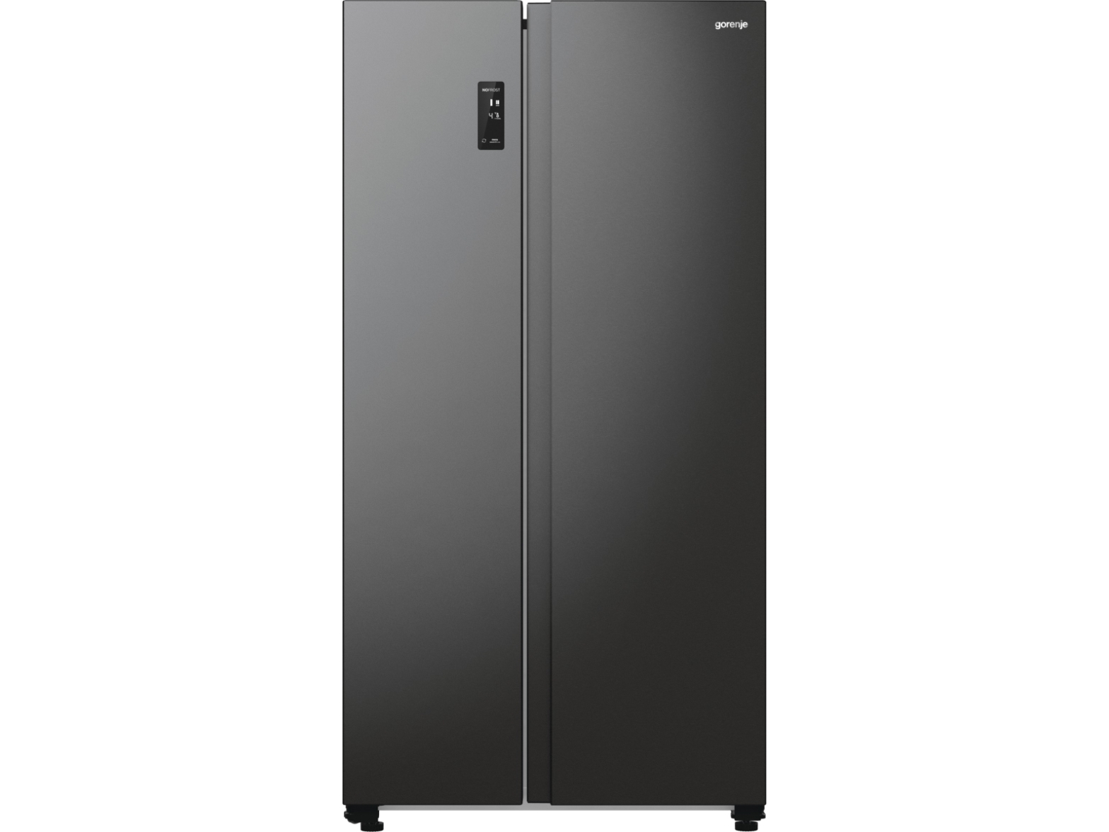 Gorenje Nrr9185eabxl Side By Side, Freistehend, Amerikanische Tür, Schwarz, Edelstahl, 2 Tür(En), Berührung, Led