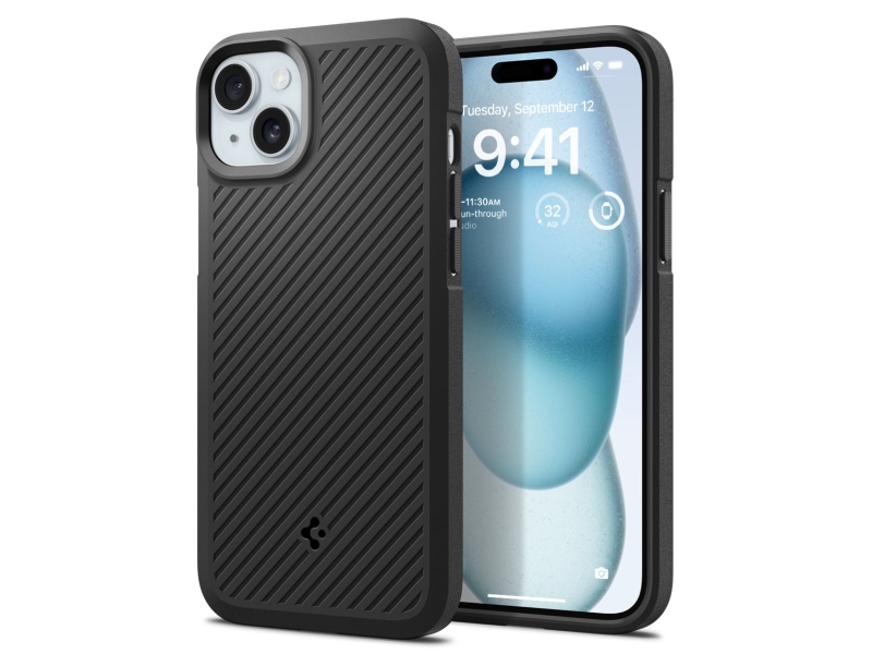 Spigen Acs06454, Cover, Apple, Iphone 15 Plus, 17 Cm (6.7"), Schwarz