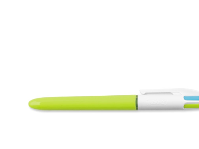 Bic 4 Colours, Clip, Clip-On-Einziehkugelschreiber, Grün, Pink, Violett, Türkis, 12 Stück(E), Medium