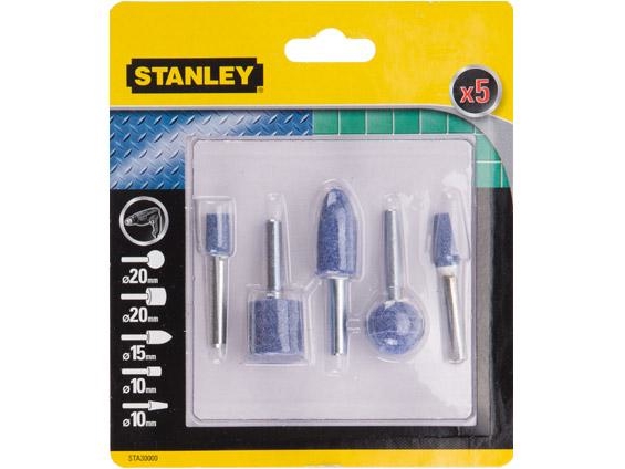 Stanley STA30000-XJ, Slibehjul, Sten, Alle mærker, Blå, 2 cm, 5 stk
