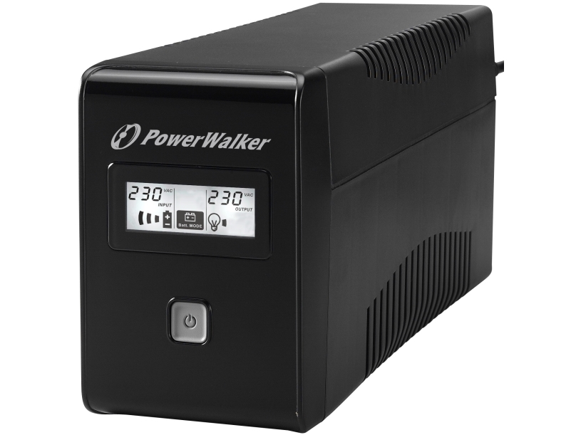 Powerwalker Vi 850 Lcd, Interaktiver Eingangsstecker, 0,85 Kva, 480 W, 162 V, 290 V, 50/60 Hz