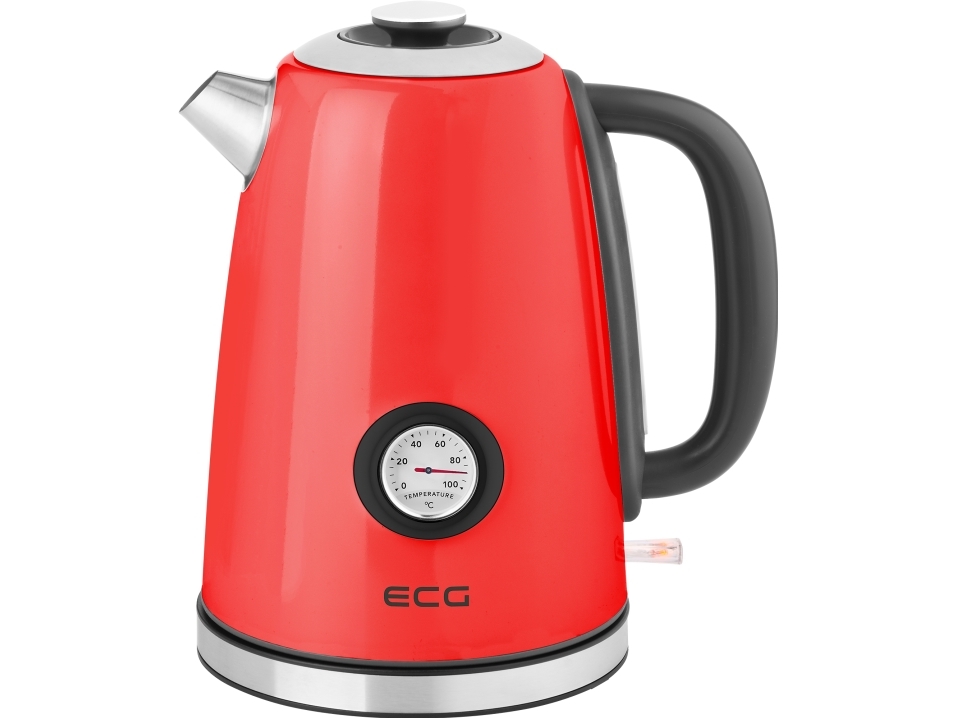 Ecg Rk 1700 Magnifica Corsa, 1,7 L, 2200 W, Rot, Edelstahl, Regelbare Temperatur, Wasserstandsanzeige