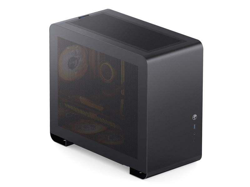 Jonsbo U4 Mini, Mini Tower, Pc, Schwarz, Itx, Mini-Atx, Netz, Stahl, Gaming