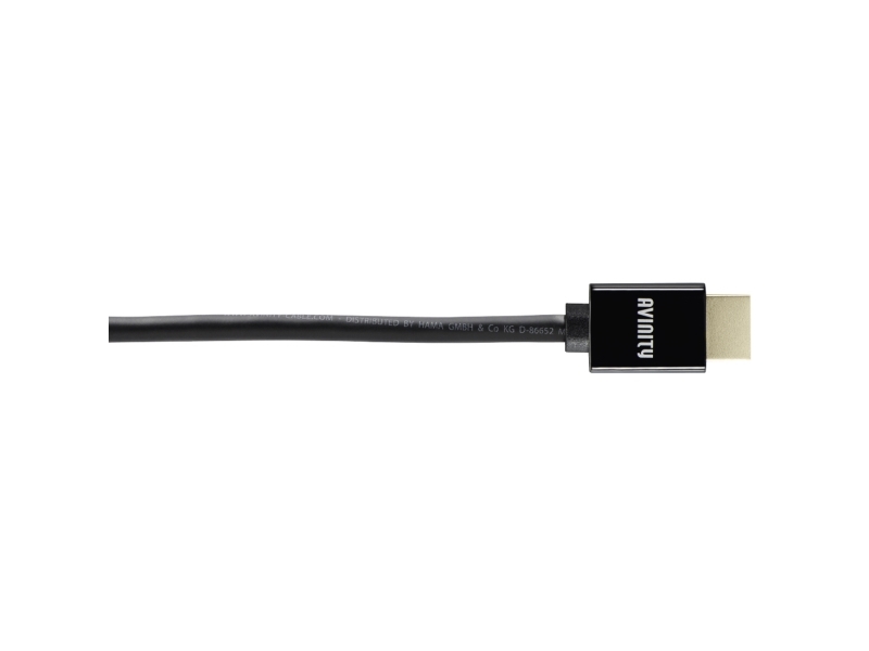 Avinity 00127168, 2 M, Hdmi Type A (Standard), Hdmi Type A (Standard), 3D, 48 Gbit/Sekund, Sort