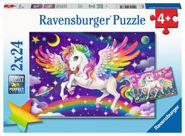 Ravensburger Unicorn And Pegasus, 24 Stk, Fantasy, 4 År